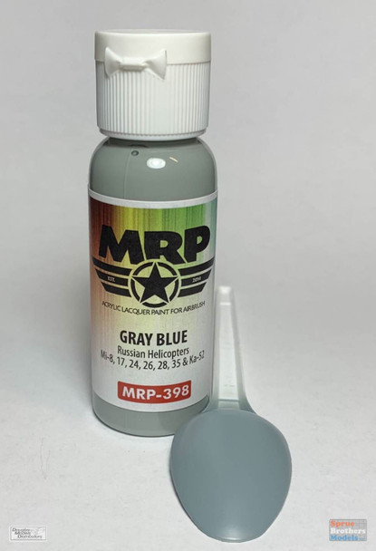 MRP398 MRP/Mr Paint - Gray Blue [Russian Helicopters Mi-8,17,24,26,28,35 & Ka-52] 30ml (for Airbrush only)