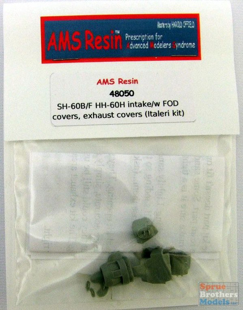 AMS48050 1:48 AMS Resin SH-60B/F HH-60H Intake with FOD Covers, Exhaust Covers (ITA kit) #48050