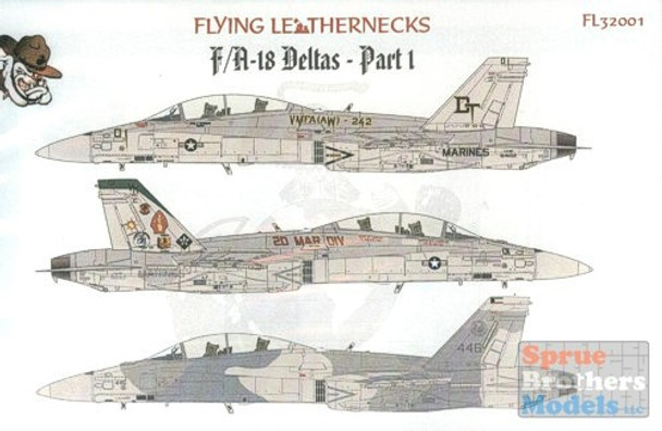 ORDFL32001 1:32 Flying Leathernecks F-18D Hornets #FL32001