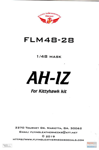 ORDFLM48028 1:48 Flying Leathernecks AH-1Z Viper Cobra Mask Set (KTH kit)
