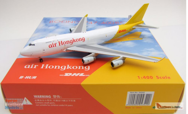 PHX04342 1:400 Phoenix Model air Hong Kong / DHL Boeing 747-400BCF Reg #B-HUR (pre-painted/pre-built)