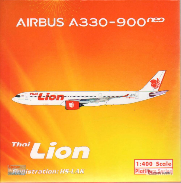 PHX11609 1:400 Phoenix Model Thai Lion Airbus A330-900neo Reg #HS-LAK (pre-painted/pre-built)