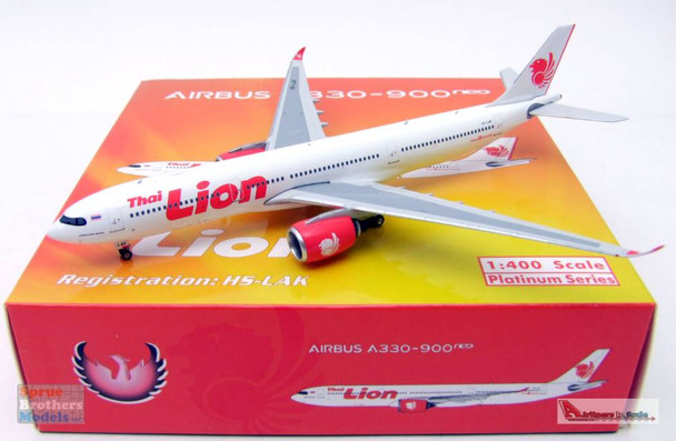 PHX11609 1:400 Phoenix Model Thai Lion Airbus A330-900neo Reg #HS-LAK (pre-painted/pre-built)