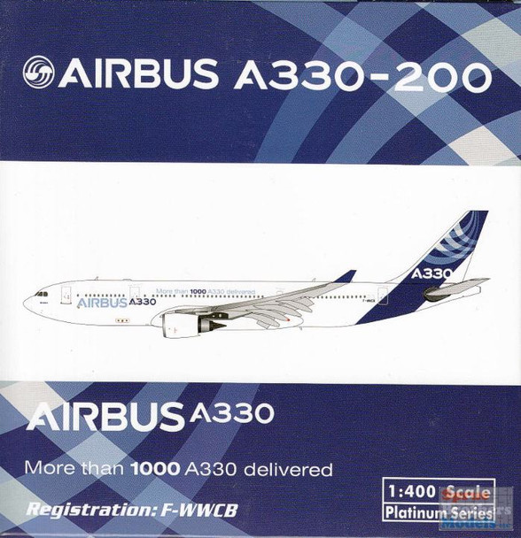 PHX1545 1:400 Phoenix Model Airbus A330-200 REG #F-WWCB ""More than 1000 A330 delivered" (pre-painted/pre-built)