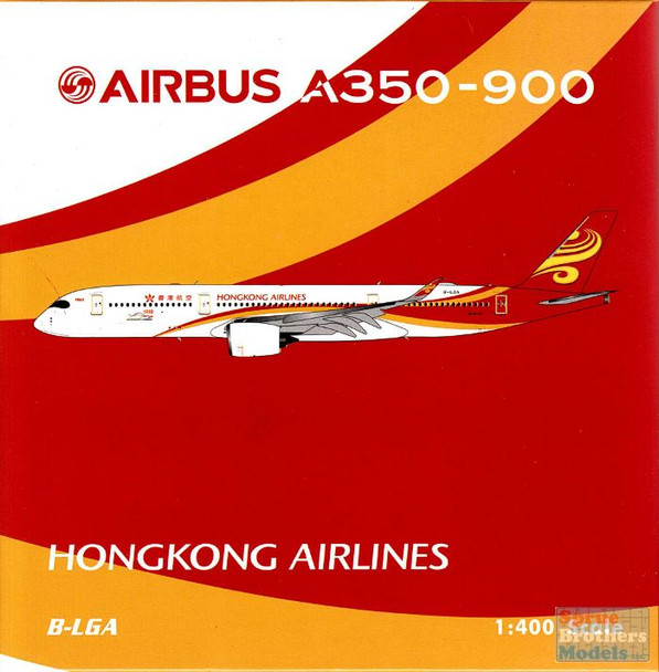 PHX1666 1:400 Phoenix Model HongKong Airlines Airbus A350-900(W) Reg #B-LGA (pre-painted/pre-built)