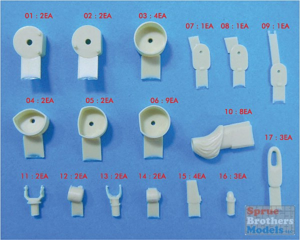 PONF35001 1:350 Pontos Model Detail Up Set - HMS Warspite 1943