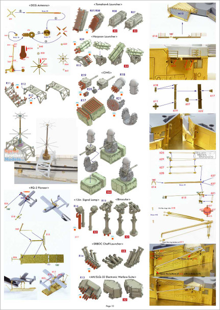 PONF37018 1:350 Pontos Model Advanced Detail Up Set - USS Missouri