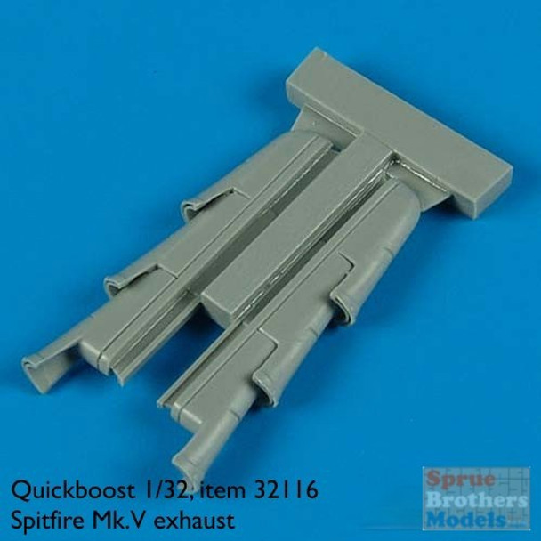 QBT32116 1:32 Quickboost Spitfire Mk V Exhaust (HBS kit) #32116