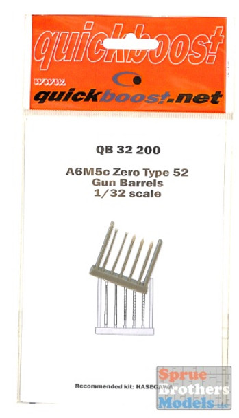 QBT32200 1:32 Quickboost A6M5c Zero Type Gun Barrels (HAS kit)