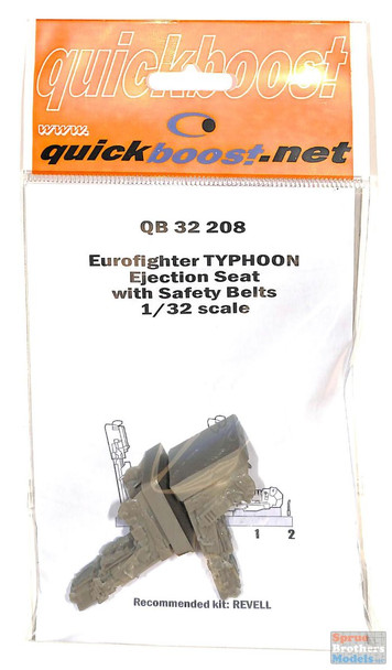 QBT32208 1:32 Quickboost Eurofighter Typhoon Ejection Seats (2) with Safety Belts (REV kit)