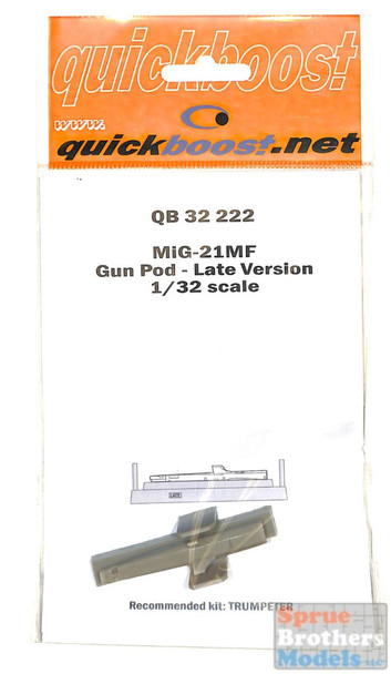 QBT32222 1:32 Quickboost MiG-21MF Fishbed Gun Pod - Late Version (TRP kit)