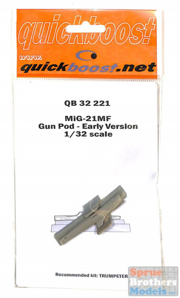 QBT32221 1:32 Quickboost MiG-21MF Fishbed Gun Pod - Early Version (TRP kit)