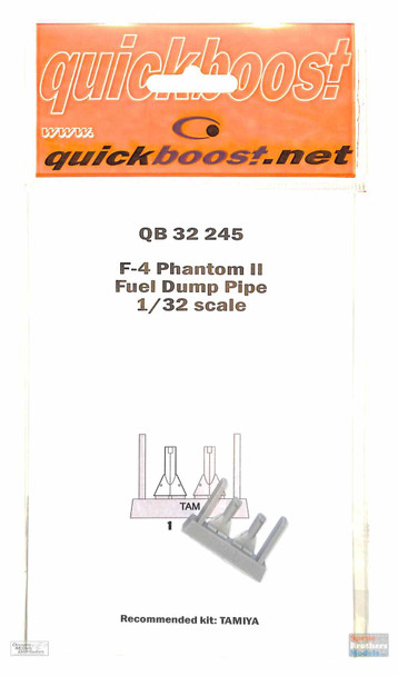 QBT32245 1:32 Quickboost F-4 Phantom II Fuel Dump Pipe (TAM kit)