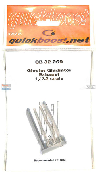 QBT32260 1:32 Quickboost Gloster Gladiator Exhaust (ICM kit)