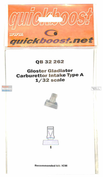 QBT32262 1:32 Quickboost Gloster Gladiator Carburetor Intake Type A (ICM kit)