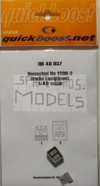 QBT48037 1:48 Quickboost Henshel Hs129B-2 Radio Equipment (HAS kit) #48037