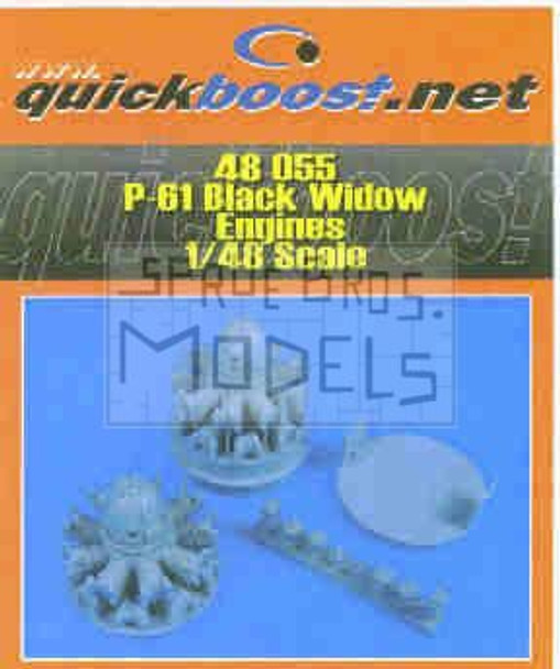 QBT48055 1:48 Quickboost P-61 Black Widow Engines (REV kit) #48055