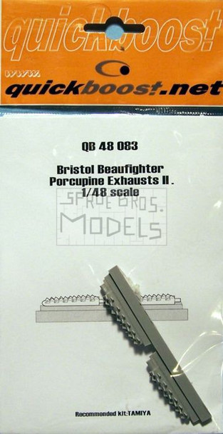 QBT48083 1:48 Quickboost Bristol Beaufighter Porcupine Exhausts II (TAM kit) #48083