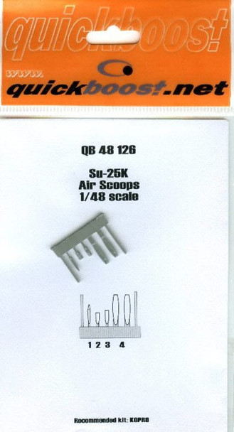 QBT48126 1:48 Quickboost Su-25K Frogfoot Air Scoops (KOP kit) #48126