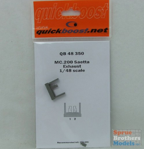 QBT48350 1:48 Quickboost Macchi MC.200 Saetta Exhaust (ITA kit) #48350