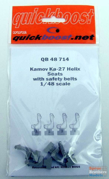 QBT48714 1:48 Quickboost Ka-27 Helix Seats with Safety Belts (HBS kit)