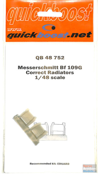 QBT48752 1:48 Quickboost Bf 109G Correct Radiators (EDU kit)