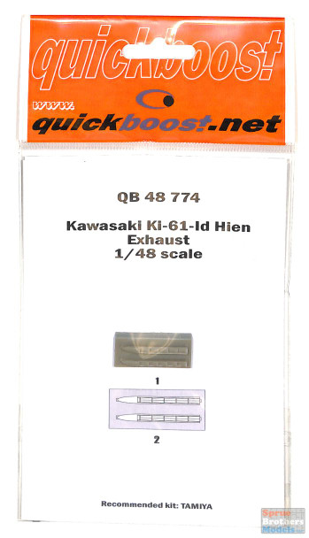 QBT48774 1:48 Quickboost Kawasaki Ki-61-Id Hien Exhaust (TAM kit)