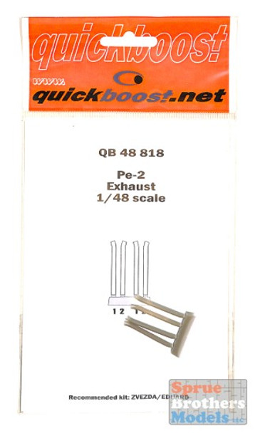 QBT48818 1:48 Quickboost Pe-2 Exhaust (EDU/ZVE kit)