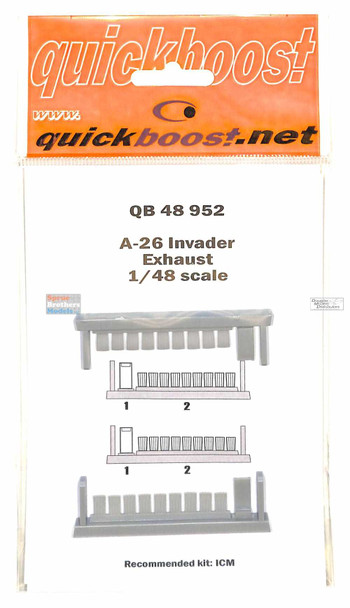 QBT48952 1:48 Quickboost A-26 Invader Exhaust (ICM kit)