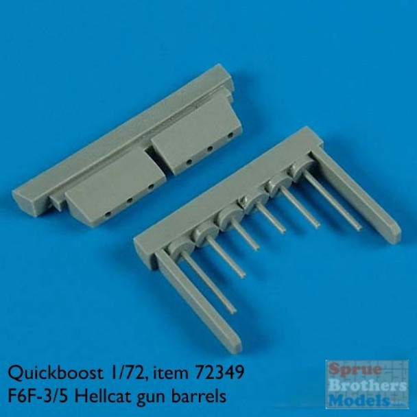 QBT72349 1:72 Quickboost F6F-3 F6F-5 Hellcat Gun Barrels (EDU kit) #72349