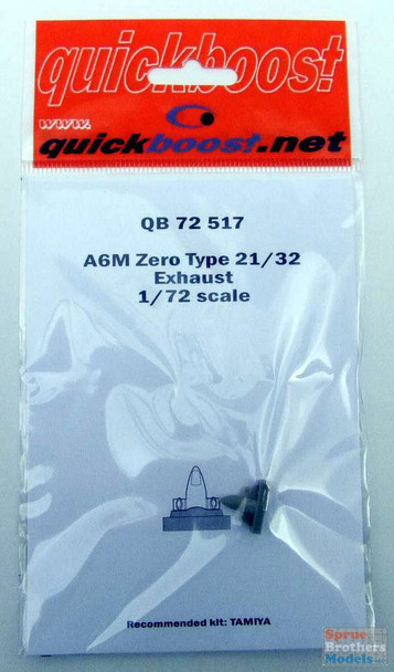 QBT72517 1:72 Quickboost A6M Zero Type 21/32 Exhaust (TAM kit)