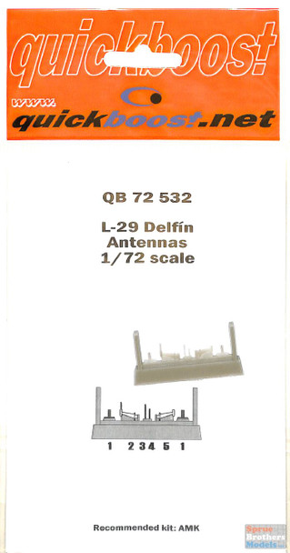 QBT72532 1:72 Quickboost L-29 Delfin Antennas (AMK kit)