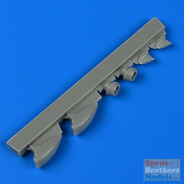 QBT72539 1:72 Quickboost Bristol Beaufighter Air Intakes and Fuel Drain (A) (AFX kit)