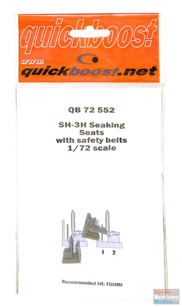 QBT72552 1:72 Quickboost SH-3H Seaking Seats with Safety Belts (FUJ kit)