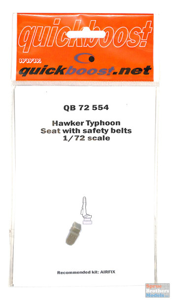 QBT72554 1:72 Quickboost Hawker Typhoon Seat with Safety Belt (AFX kit)