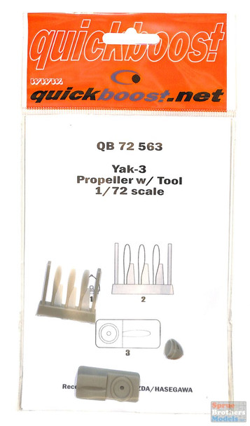 QBT72563 1:72 Quickboost Yak-3 Propeller with Tool (HAS/ZVE kit)