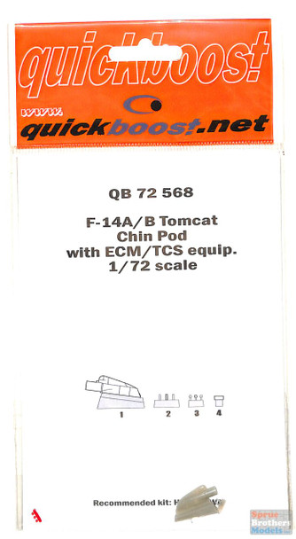 QBT72568 1:72 Quickboost F-14A F-14B Tomcat Chin Pod with ECM/TCS Equipment (HAS kit)