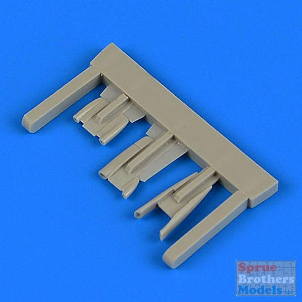 QBT72580 1:72 Quickboost MiG-21MF Fishbed Air Scoops (EDU kit)