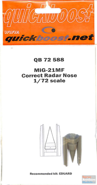 QBT72588 1:72 Quickboost MiG-21MF Fishbed Correct Radar Nose (EDU kit)