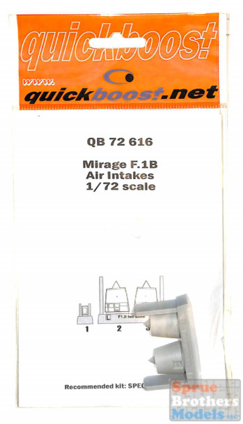 QBT72616 1:72 Quickboost Mirage F.1B Air Intakes (SPH kit)
