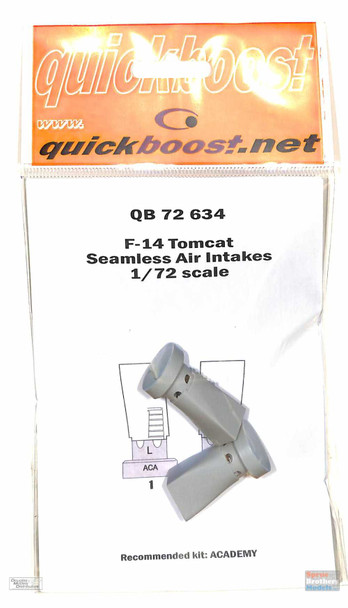 QBT72634 1:72 Quickboost F-14 Tomcat Seamless Intakes (ACA kit)