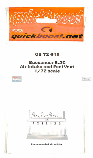 QBT72643 1:72 Quickboost Buccaneer S.2C Air Intake & Fuel Vent (AFX kit)
