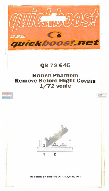 QBT72645 1:72 Quickboost British Phantom Remove Before Flight Covers (AFX/FUJ kit)