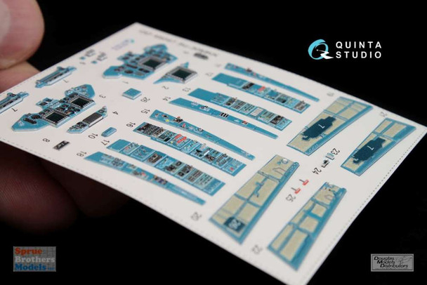 QTSQD48047 1:48 Quinta Studio Interior 3D Decal - Su-30MKK Flanker Family (HBS kit)