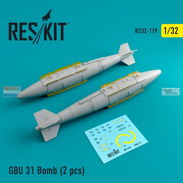 RESRS320119 1:32 ResKit GBU-31 Bomb Set