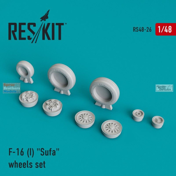 RESRS480026 1:48 ResKit F-16I Sufa Wheels Set
