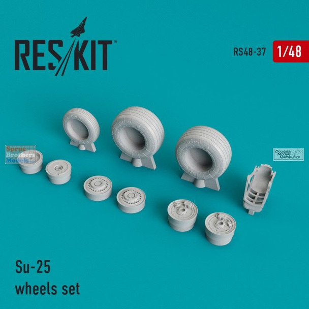 RESRS480037 1:48 ResKit Su-25 Frogfoot Wheels Set