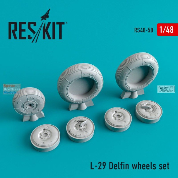 RESRS480058 1:48 ResKit L-29 Delfin Wheels Set