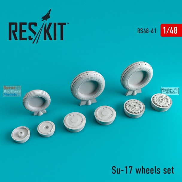 RESRS480061 1:48 ResKit Su-17 Fitter Wheels Set