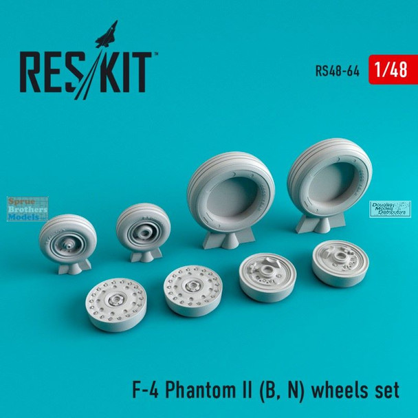 RESRS480064 1:48 ResKit F-4B F-4N Phantom II Wheels Set